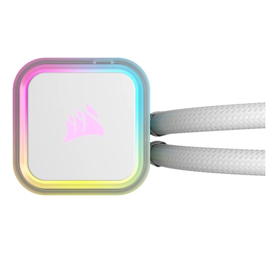 CORSAIR CPU Cooler iCUE H100i RGB ELITE Liquid 240mm - White (CW-9060078-WW) CORSAIR CPU Cooler iCUE H100i RGB ELITE Liquid 240mm - White (CW-9060078-WW)