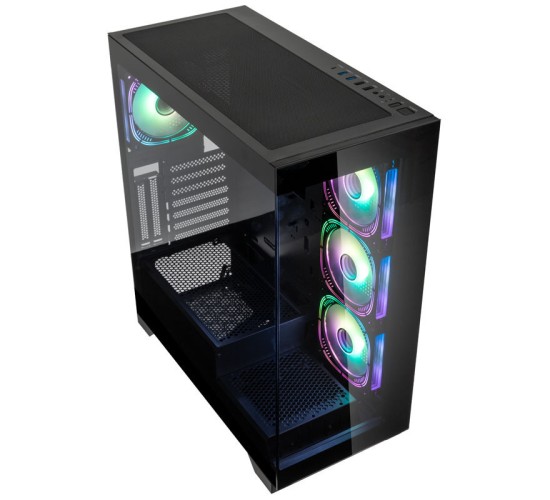 Kolink Unity Peak ARGB Midi Tower Showcase - Black ATX 400mm clearance with 4 ARGB Fans (PGW-CH-KOL-122) Kolink Unity Peak ARGB Midi Tower Showcase - Black ATX 400mm clearance with 4 ARGB Fans (PGW-CH-KOL-122)
