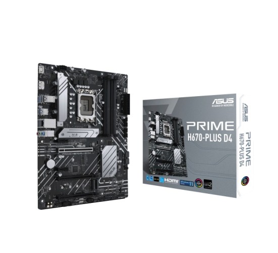 ASUS MOTHERBOARD PRIME H670-PLUS D4, 1700, DDR4, ATX (90MB18W0-M0EAY0) ASUS MOTHERBOARD PRIME H670-PLUS D4, 1700, DDR4, ATX (90MB18W0-M0EAY0)