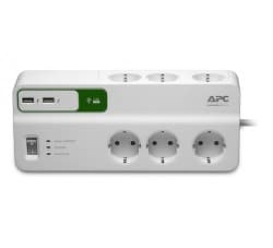 APC Essential SurgeArrest 6 with USB (PM6U-GR) APC Essential SurgeArrest 6 with USB (PM6U-GR)